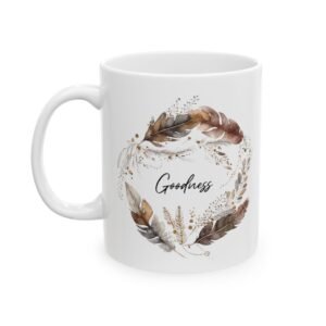 Brown Feather Goodness Mug (May Print)