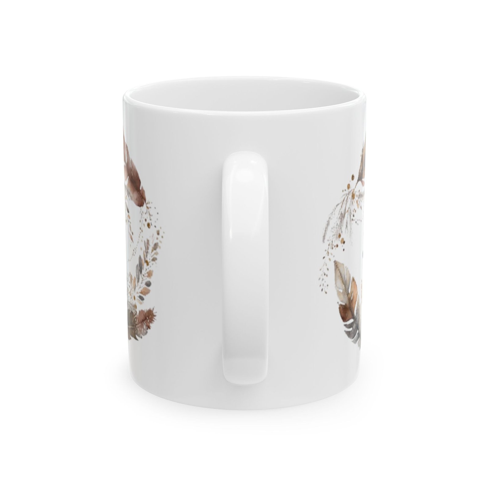 Brown Feather Joy Mug - Image 3
