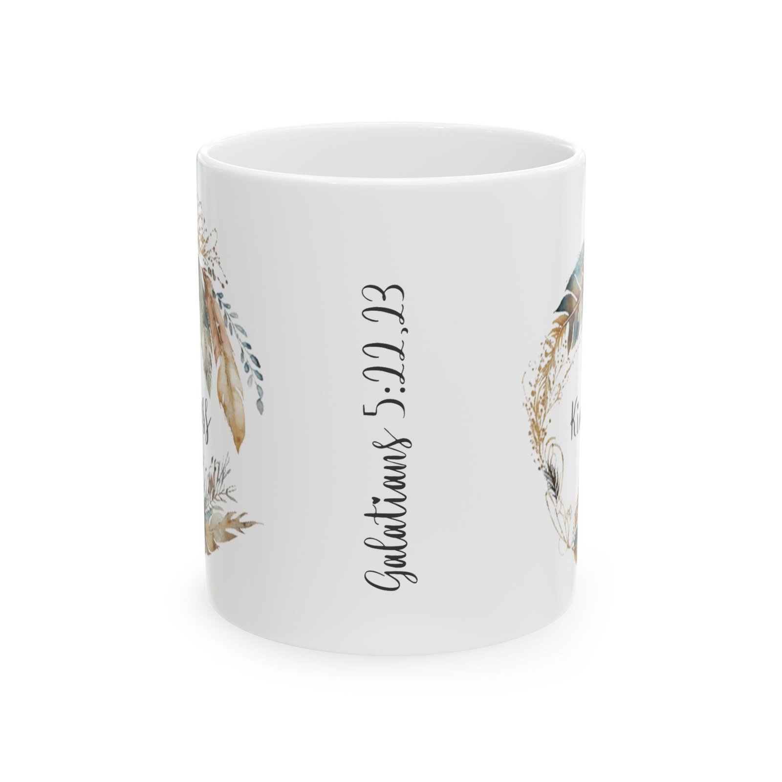 Blue Feather Kindness Mug (BRI Print) - Image 2