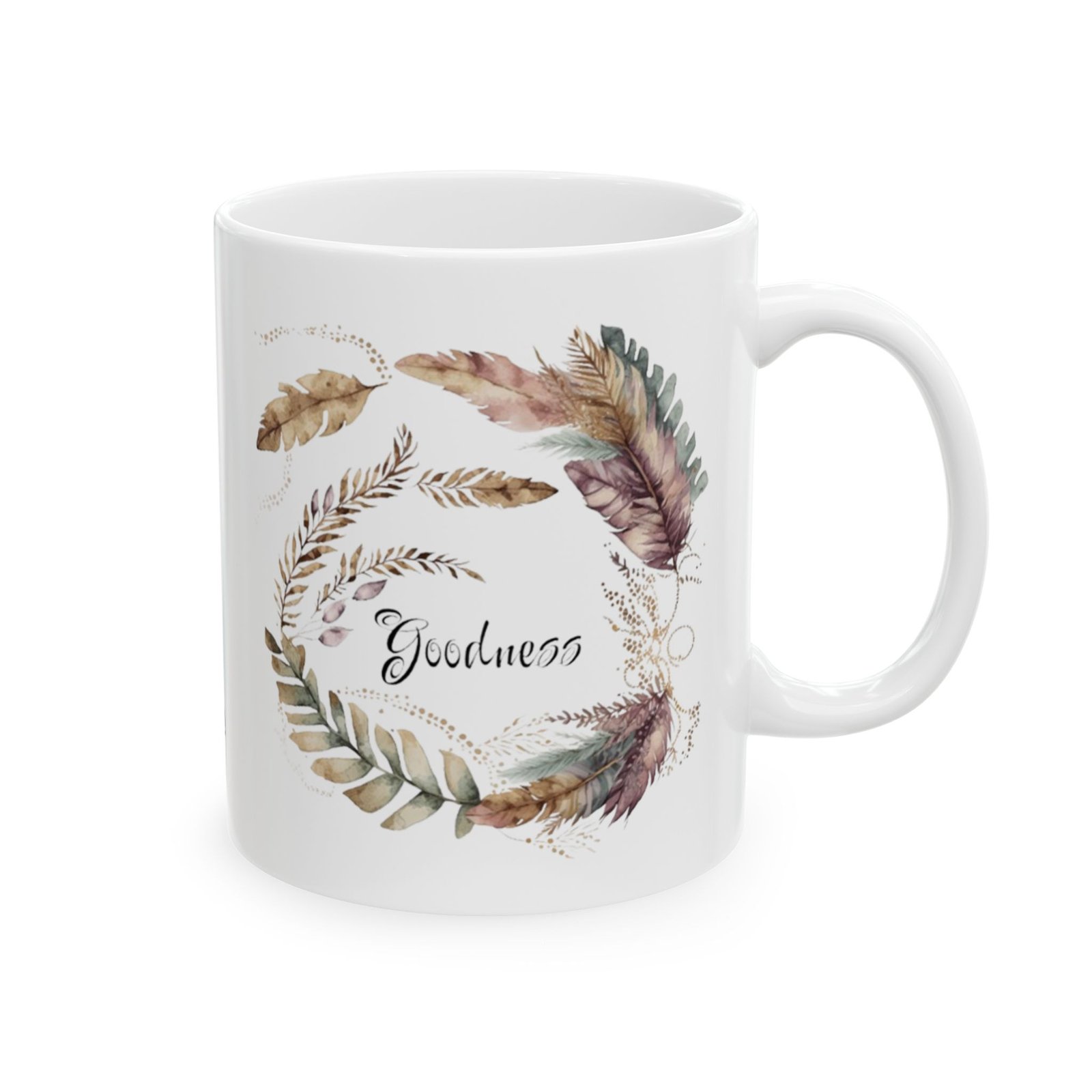 Purple Feather Goodness Mug (FES Print) - Image 4