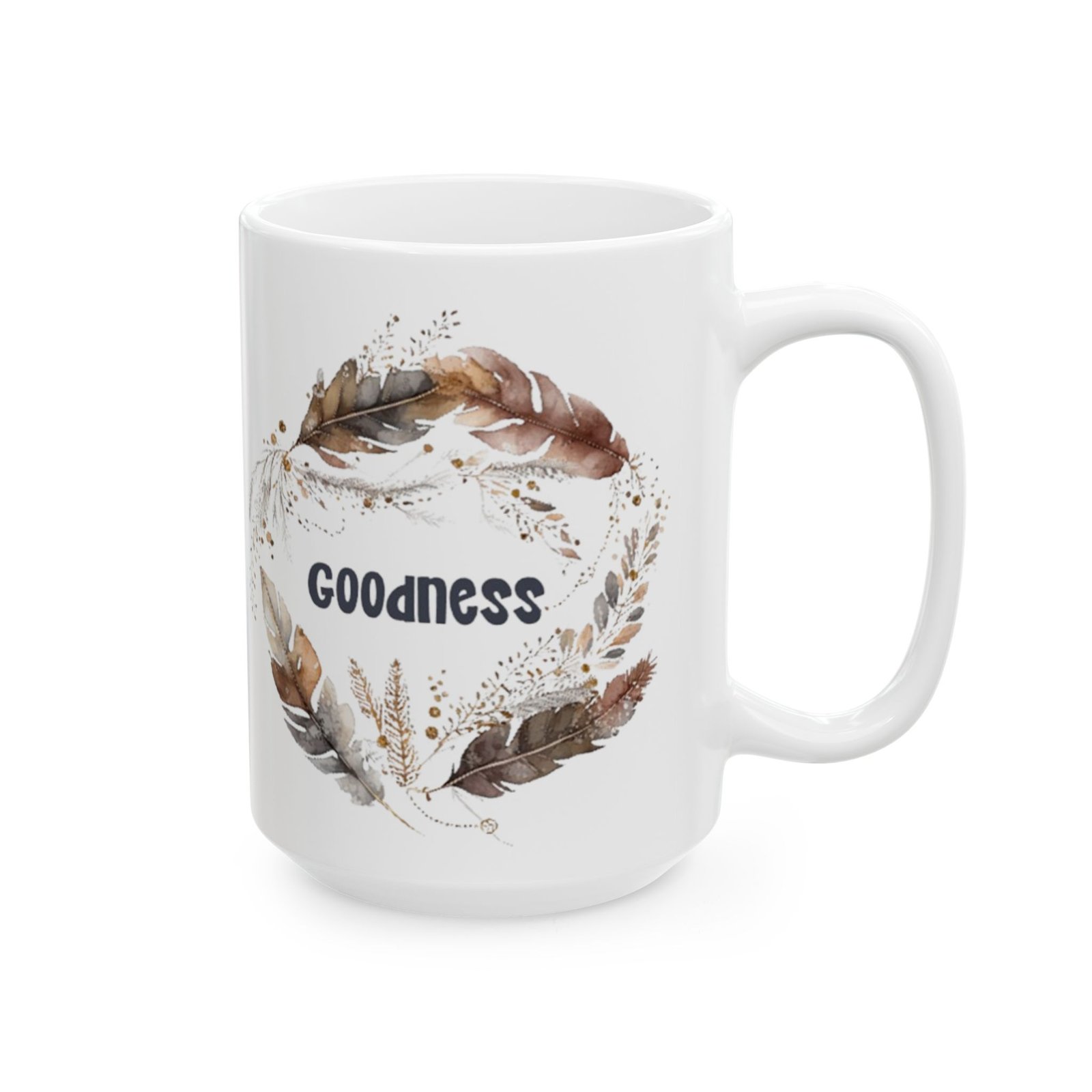 Brown Feather Goodness Mug - Image 8