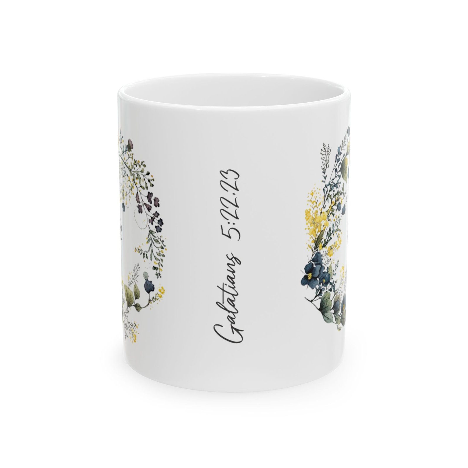Blue Flower Faith Mug (May Print) - Image 2