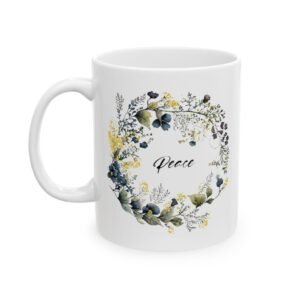Blue Flower Peace Mug (PAN Print)