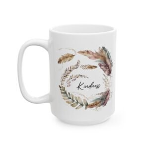 Purple Feather Kindness Mug (May Print)