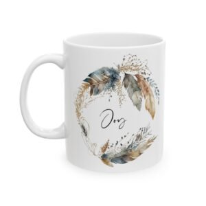 Blue Feather Joy Mug (GAB Print)