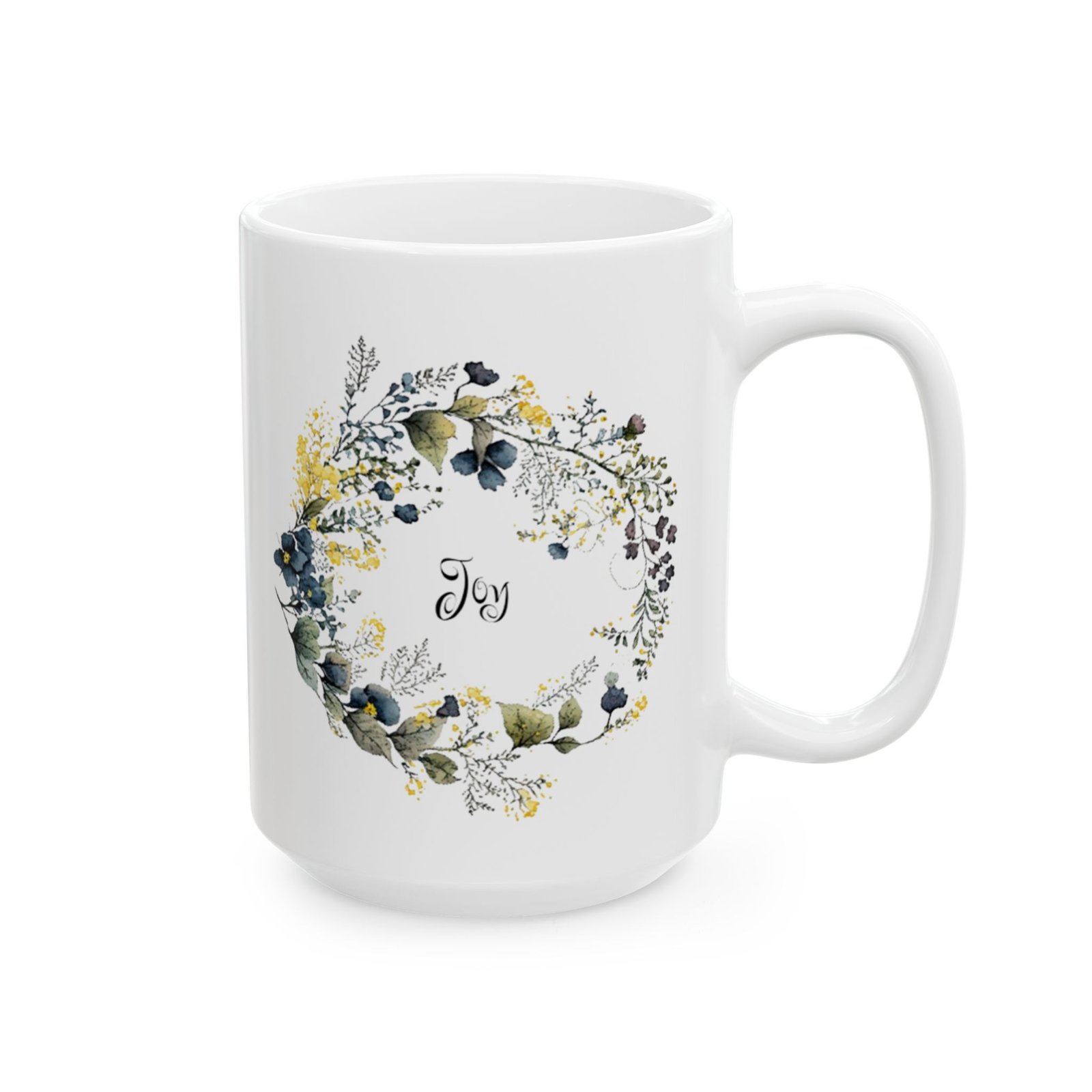 Blue Flower Joy Mug (FES Print) - Image 8