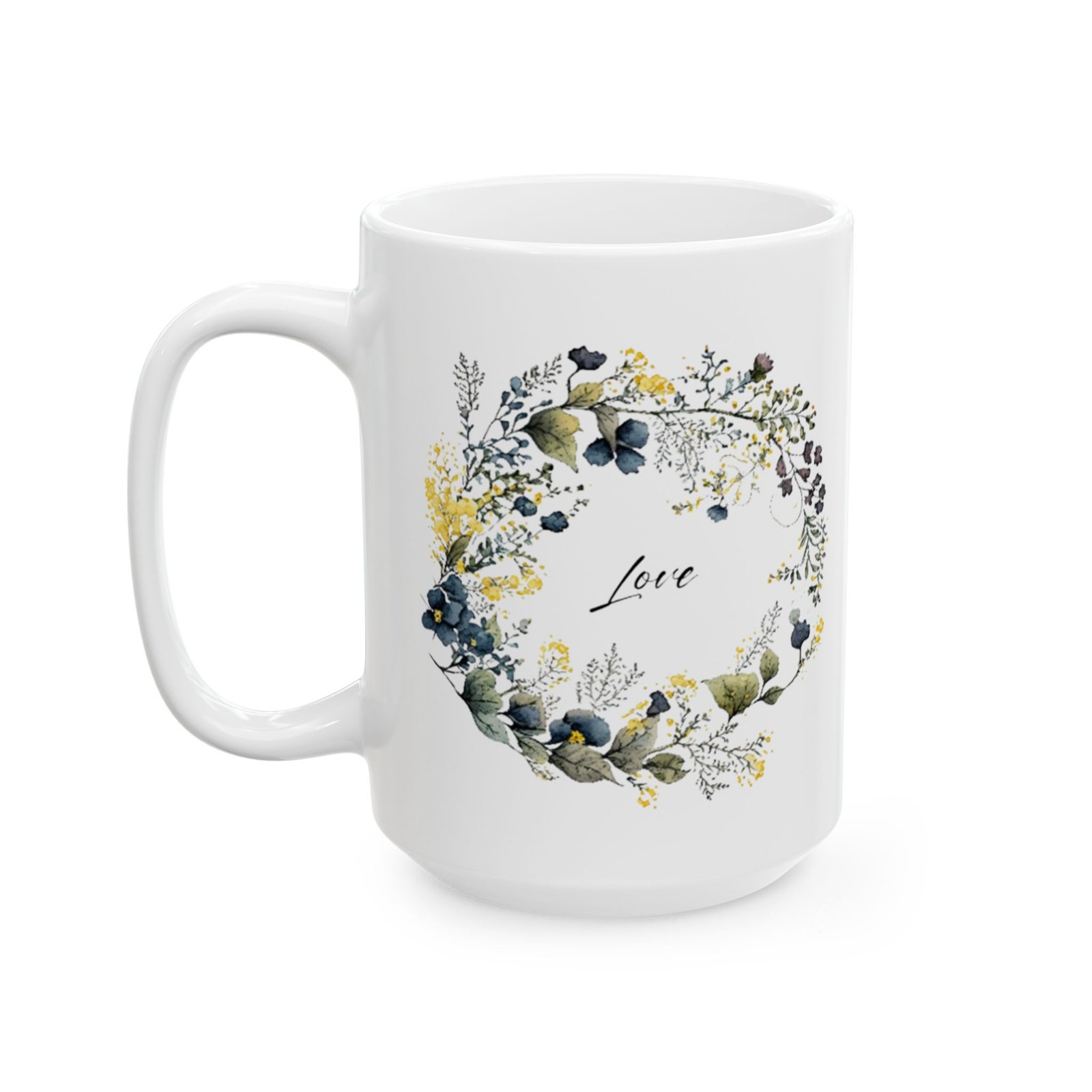 Blue Flower Love Mug (PAN Print) - Image 7