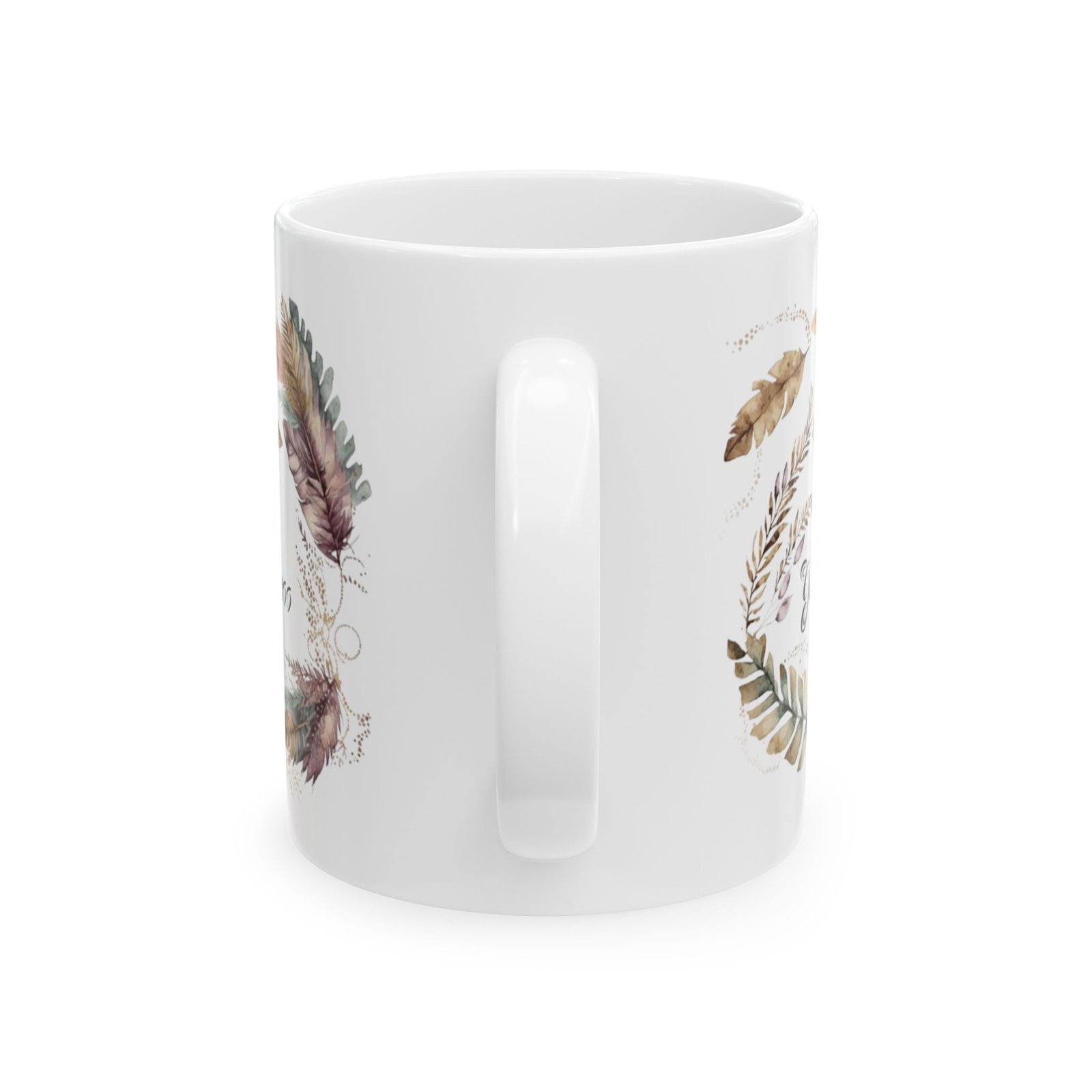 Purple Feather Goodness Mug (FES Print) - Image 3