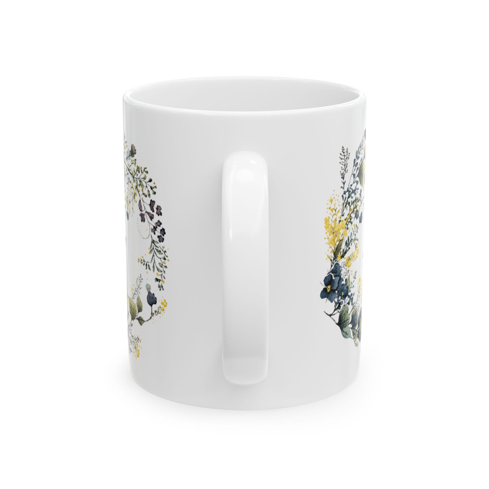 Blue Flower Love Mug (PAN Print) - Image 3