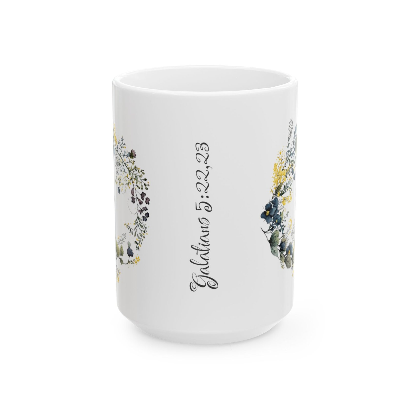 Blue Flower Joy Mug (FES Print) - Image 5