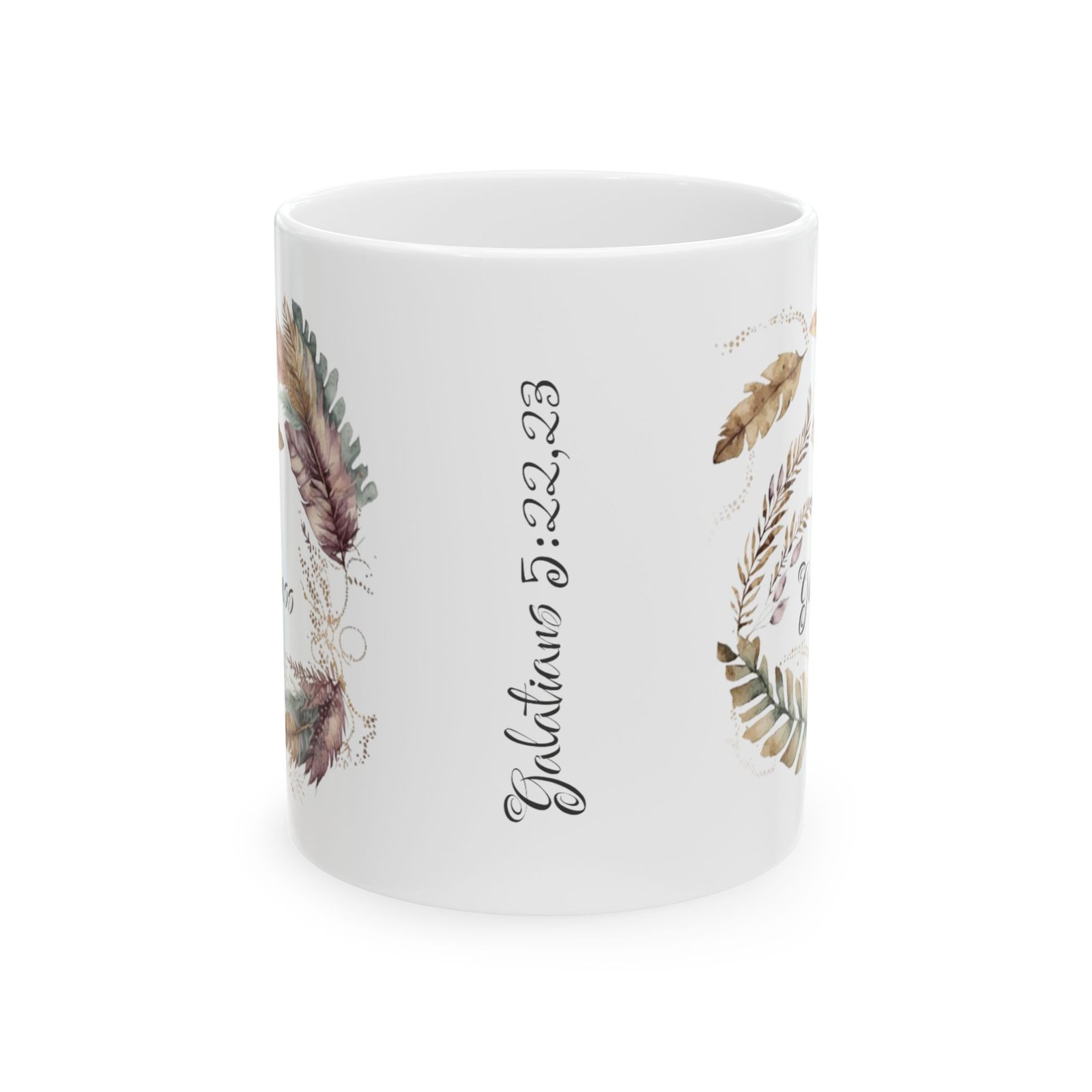 Purple Feather Goodness Mug (FES Print) - Image 2