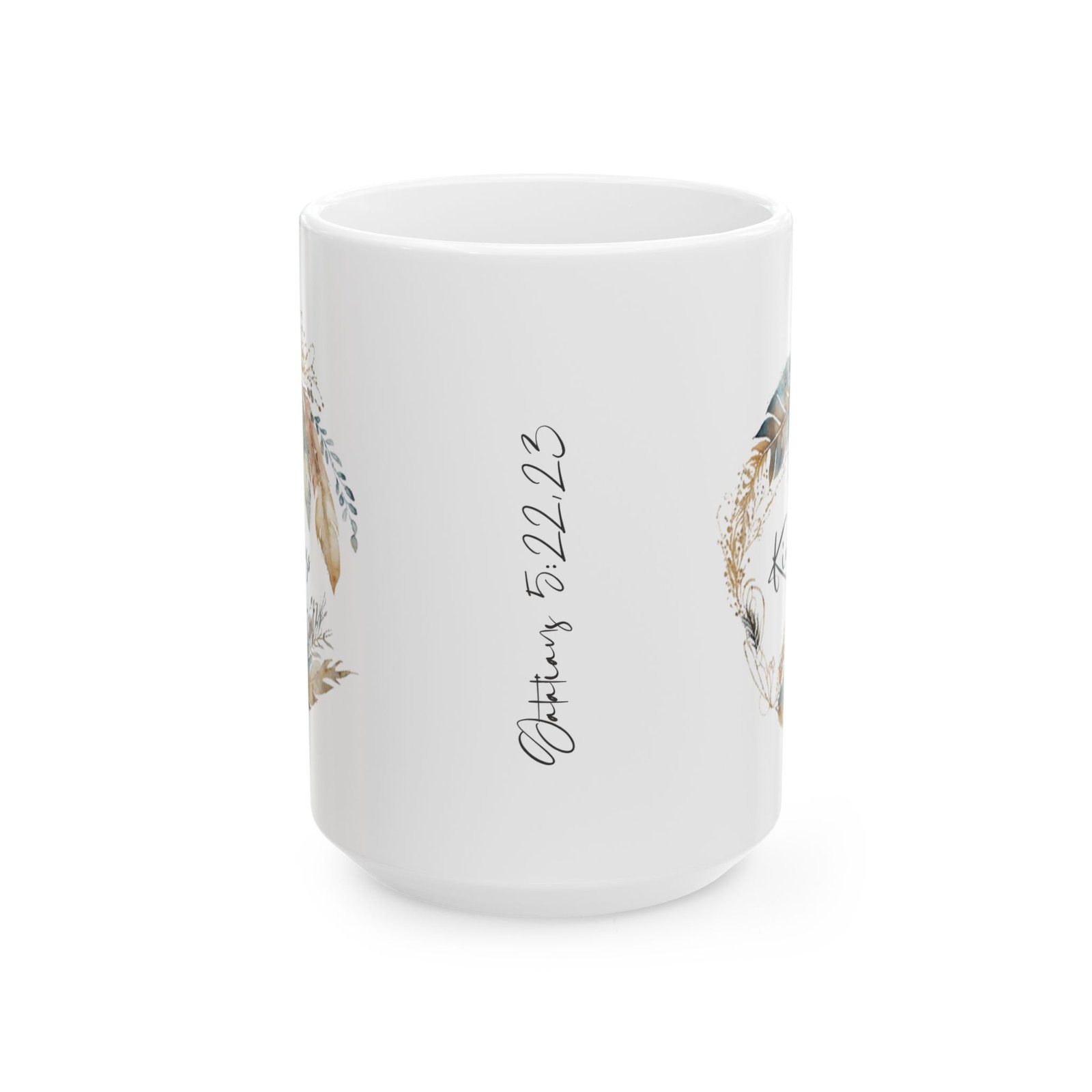 Blue Feather Kindness Mug (GAB Print) - Image 5