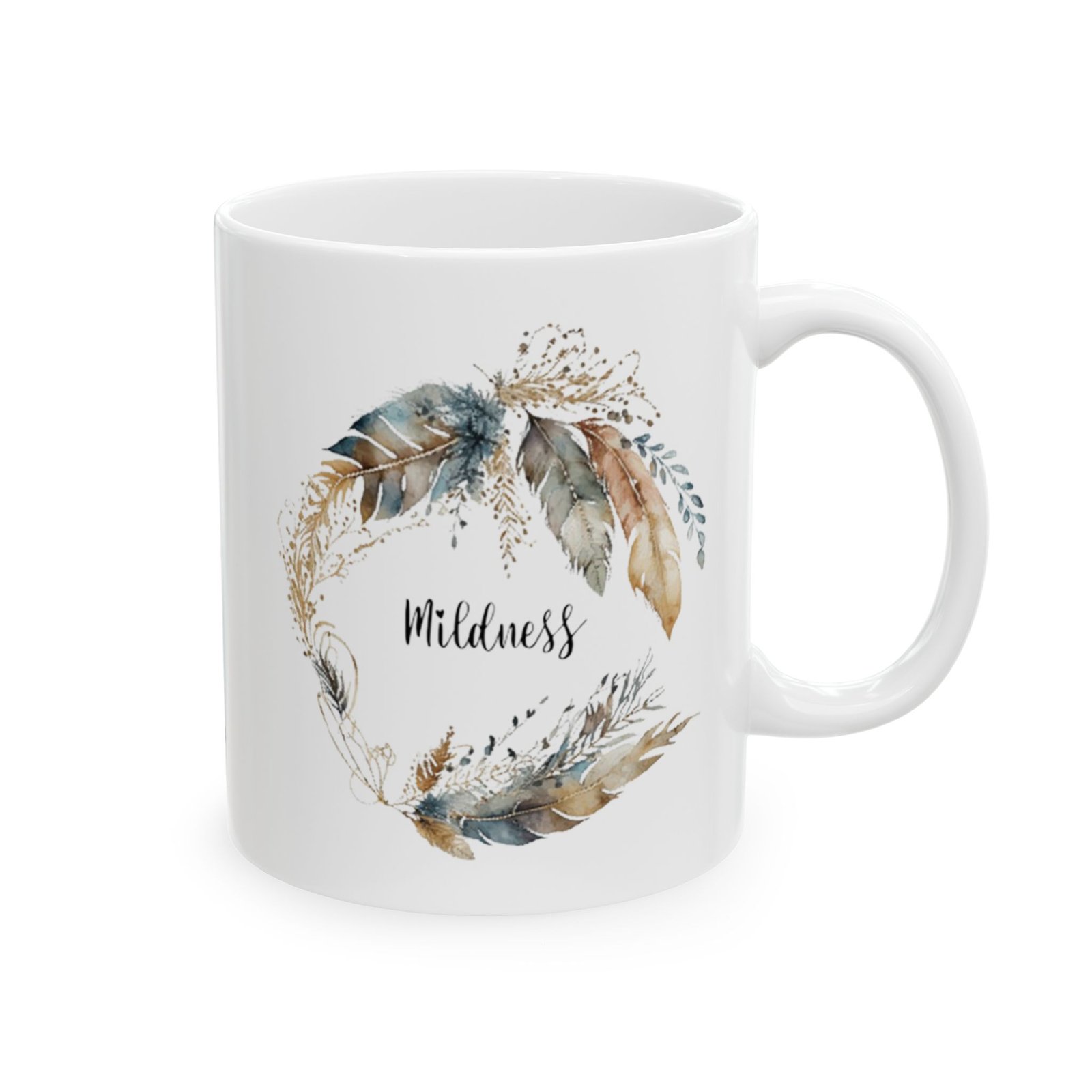Blue Feather Mildness Mug (BRI Print) - Image 4