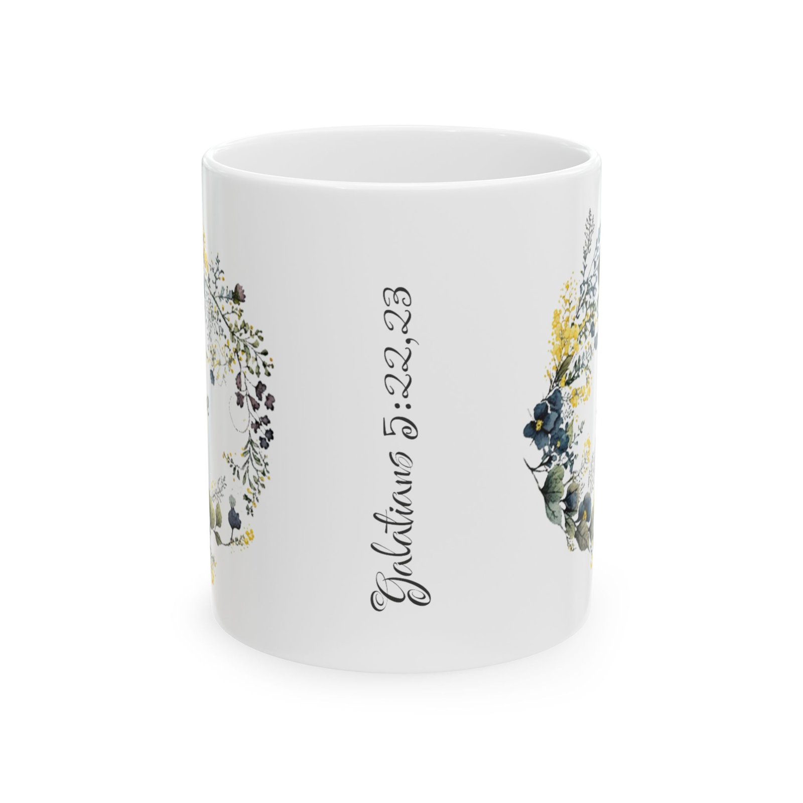 Blue Flower Love Mug (FES Print) - Image 2