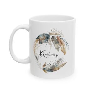 Blue Feather Kindness Mug (GAB Print)