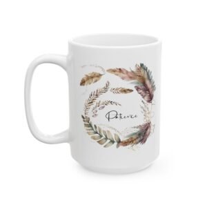 Purple Feather Patience Mug (GAB Print)