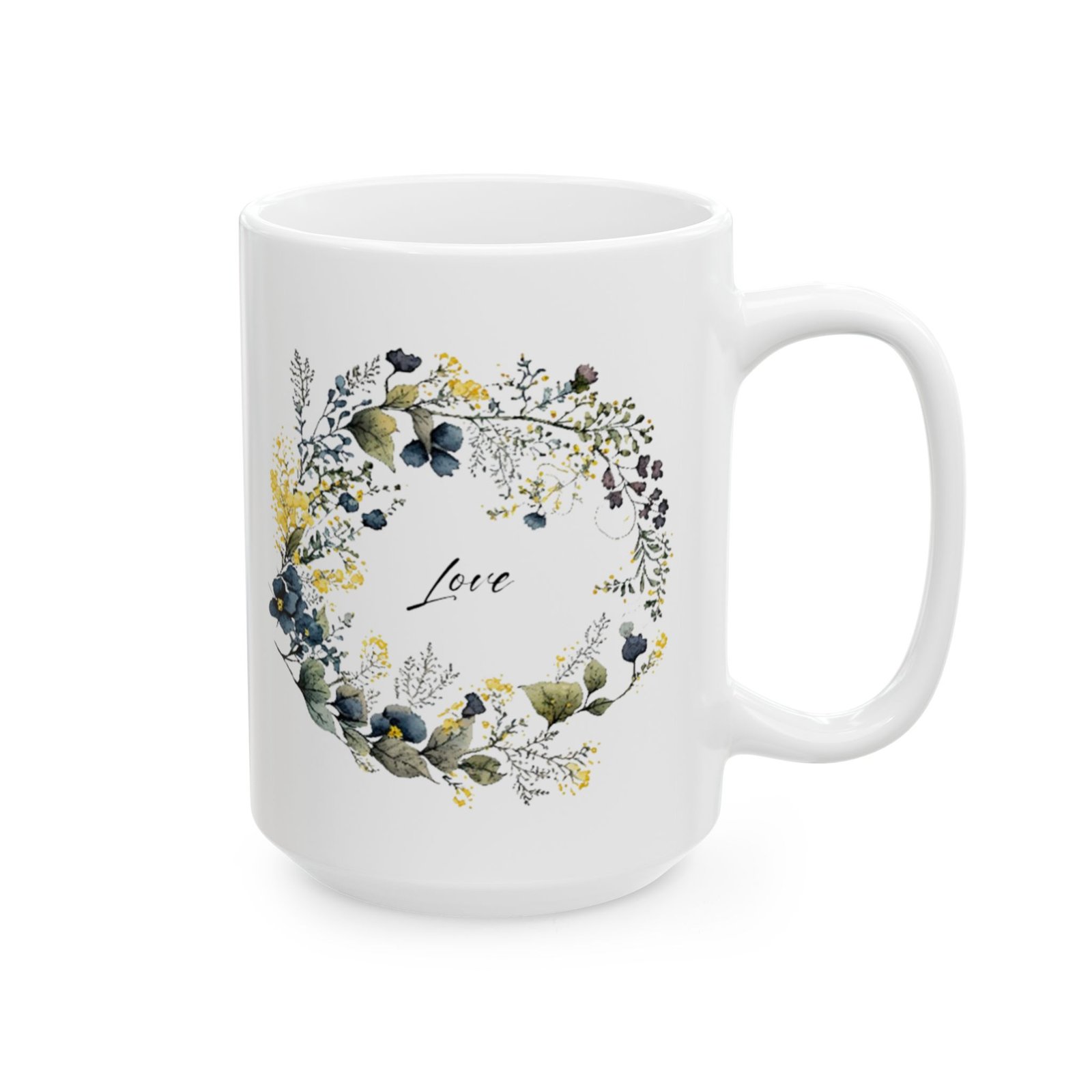 Blue Flower Love Mug (PAN Print) - Image 8