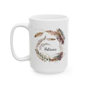 Purple Feather Patience Mug (BRI Print)