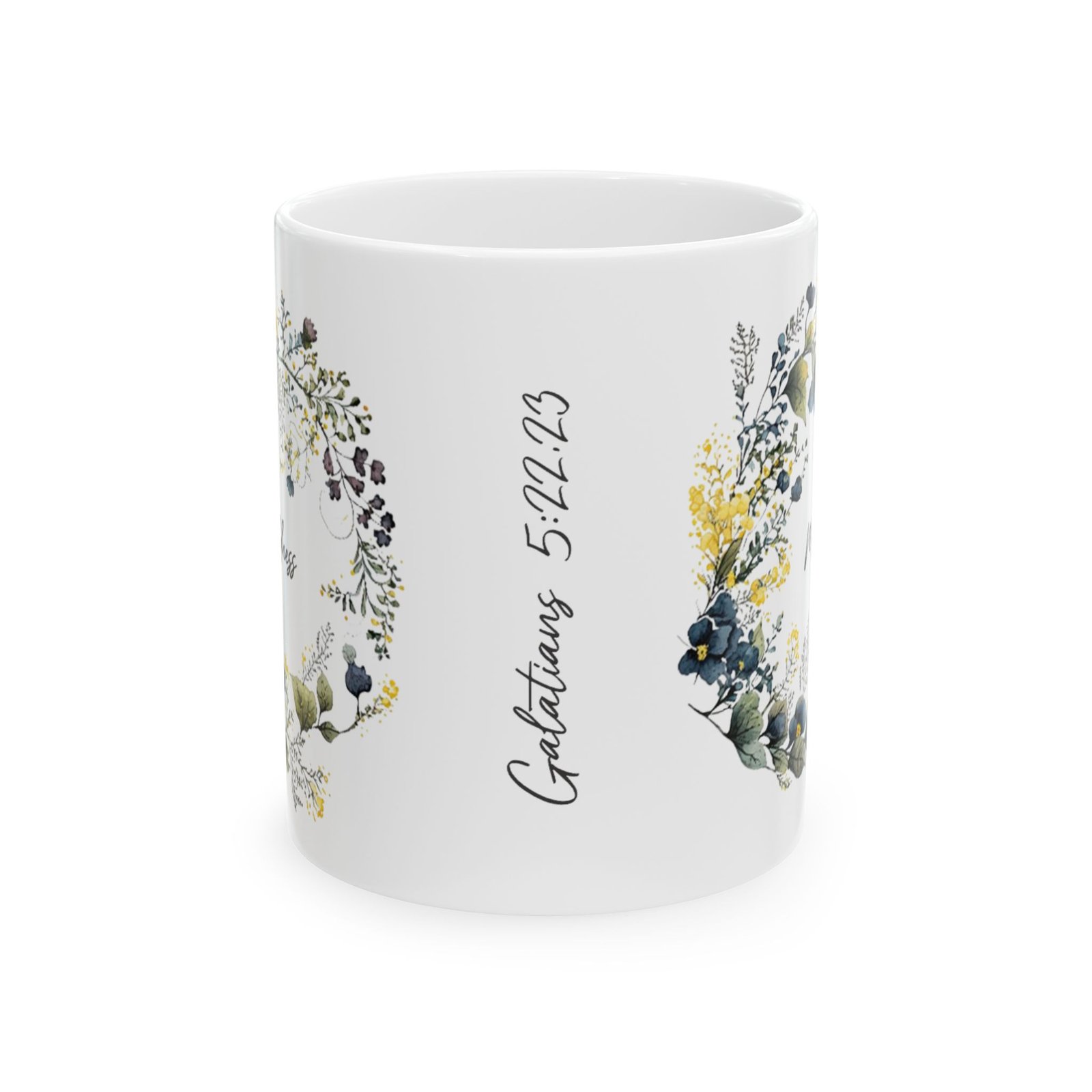 Blue Flower Mildness Mug (May Print) - Image 5