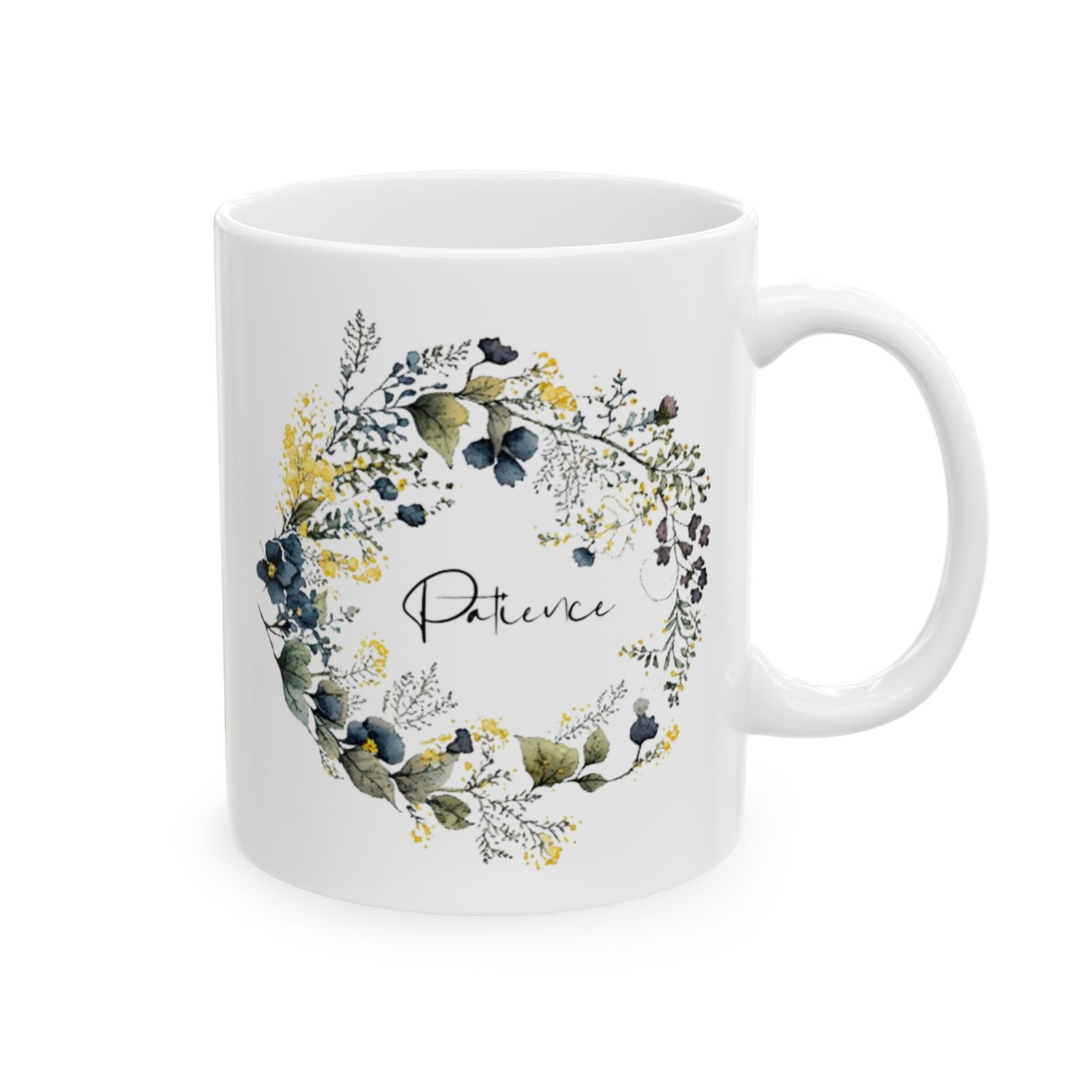 Blue Flower Patience Mug (GAB Print) - Image 4
