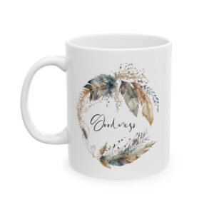 Blue Feather Goodness Mug (GAB Print)
