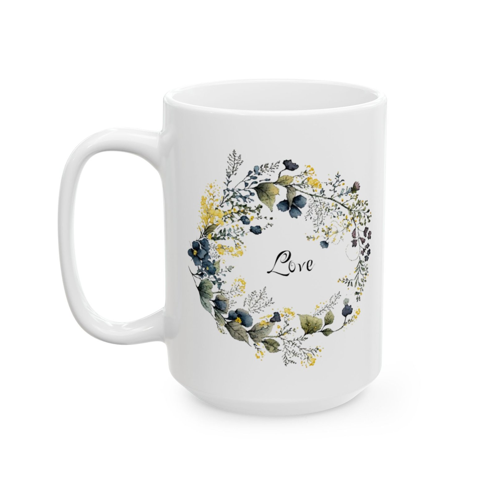 Blue Flower Love Mug (FES Print) - Image 7