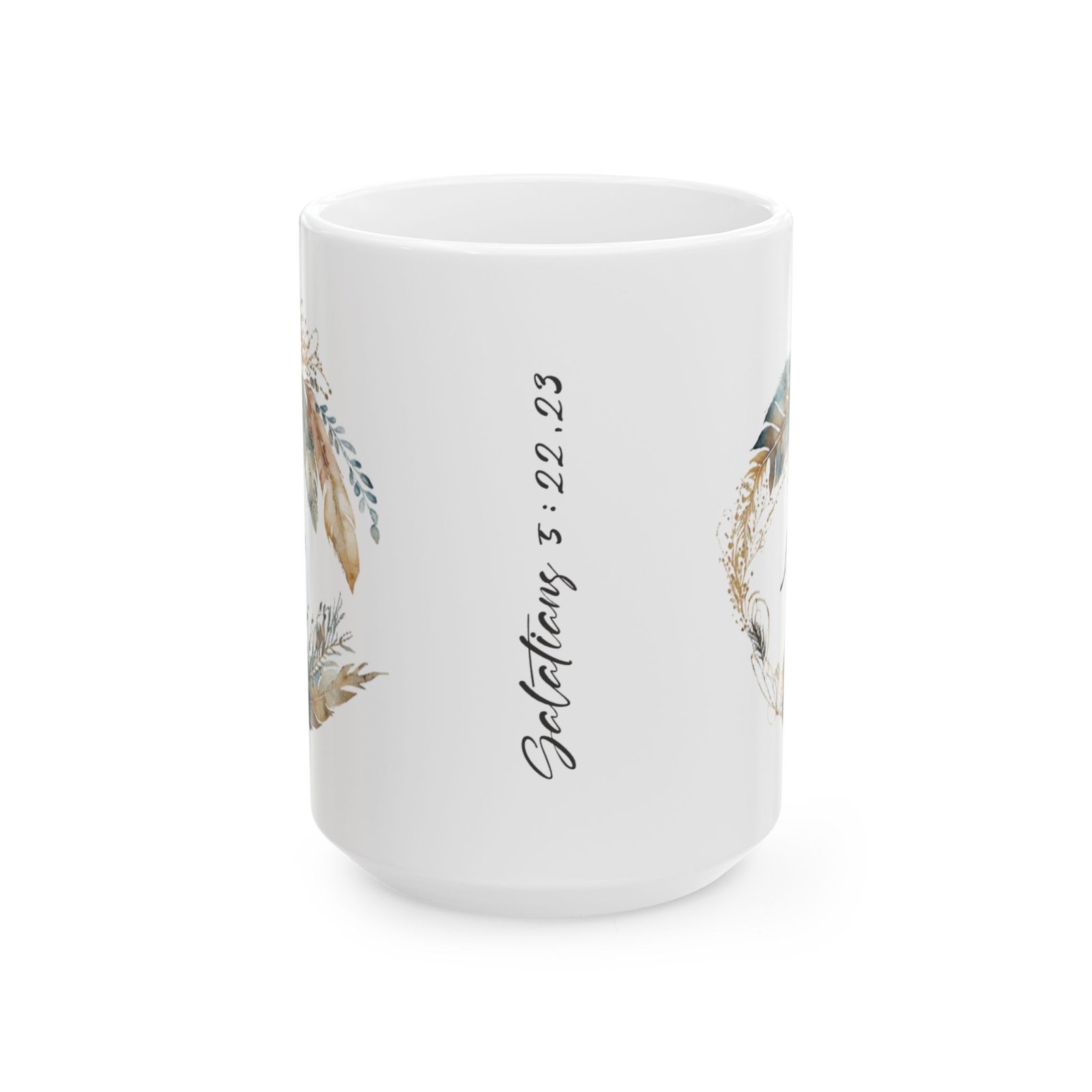 Blue Feather Love Mug (PAN Print) - Image 5