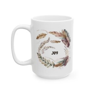 Purple Feather Joy Mug
