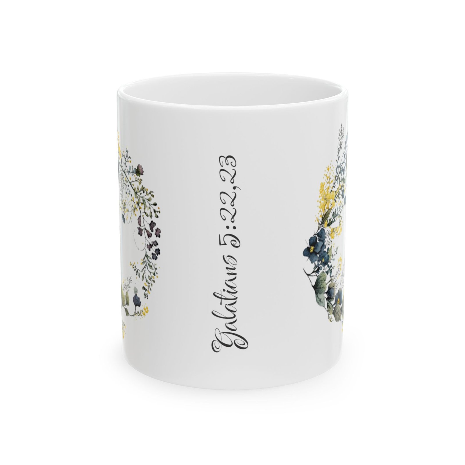 Blue Flower Joy Mug (FES Print) - Image 2