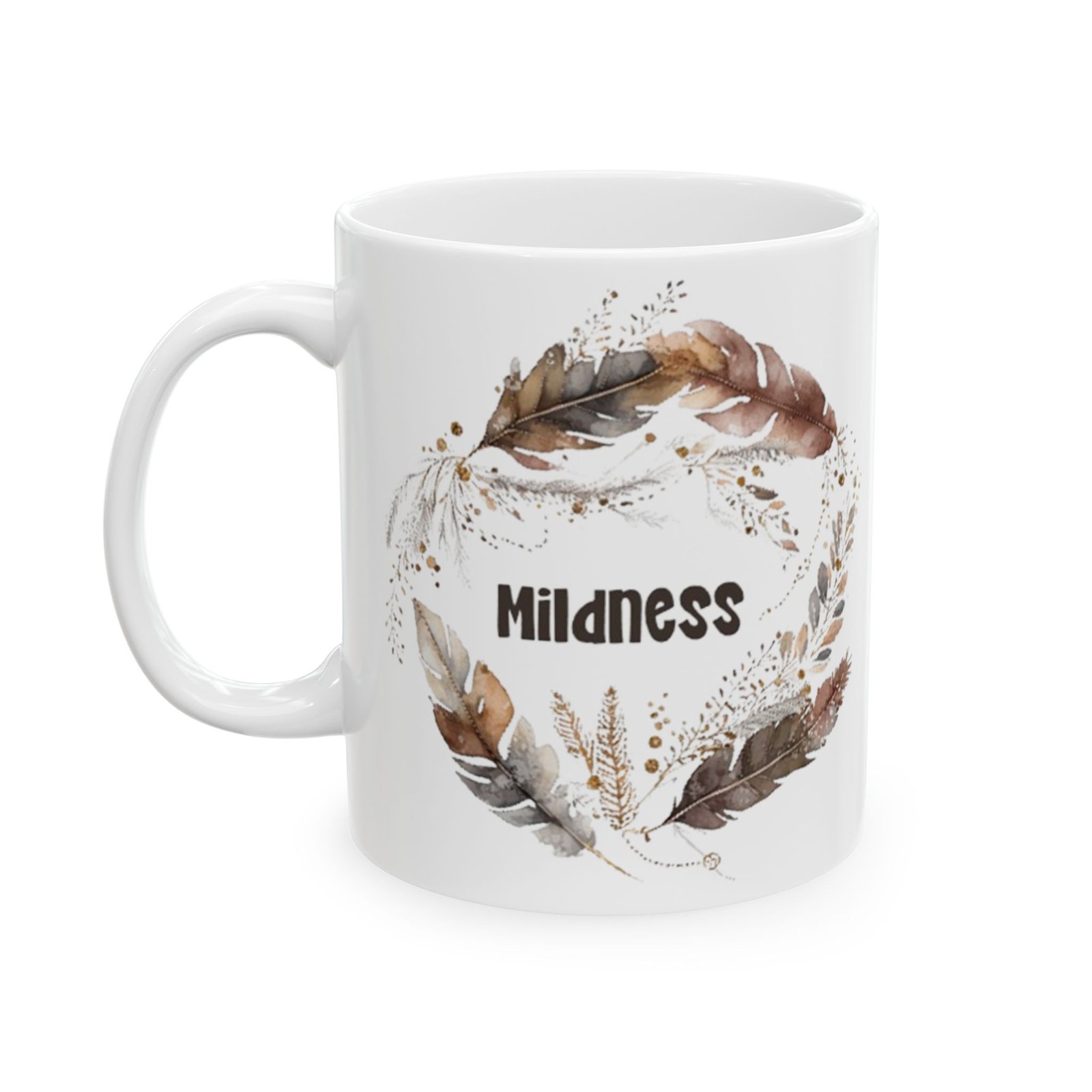 Brown Feather Mildness Mug
