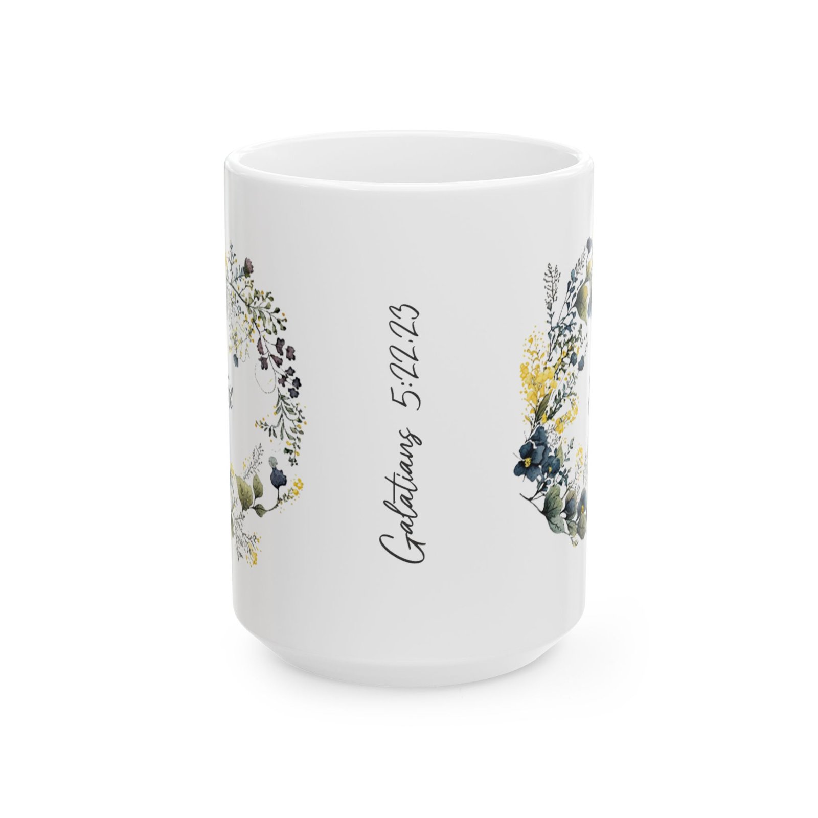 Blue Flower Faith Mug (May Print) - Image 5