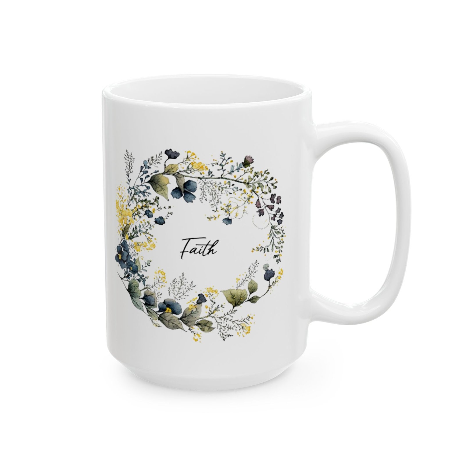 Blue Flower Faith Mug (May Print) - Image 8