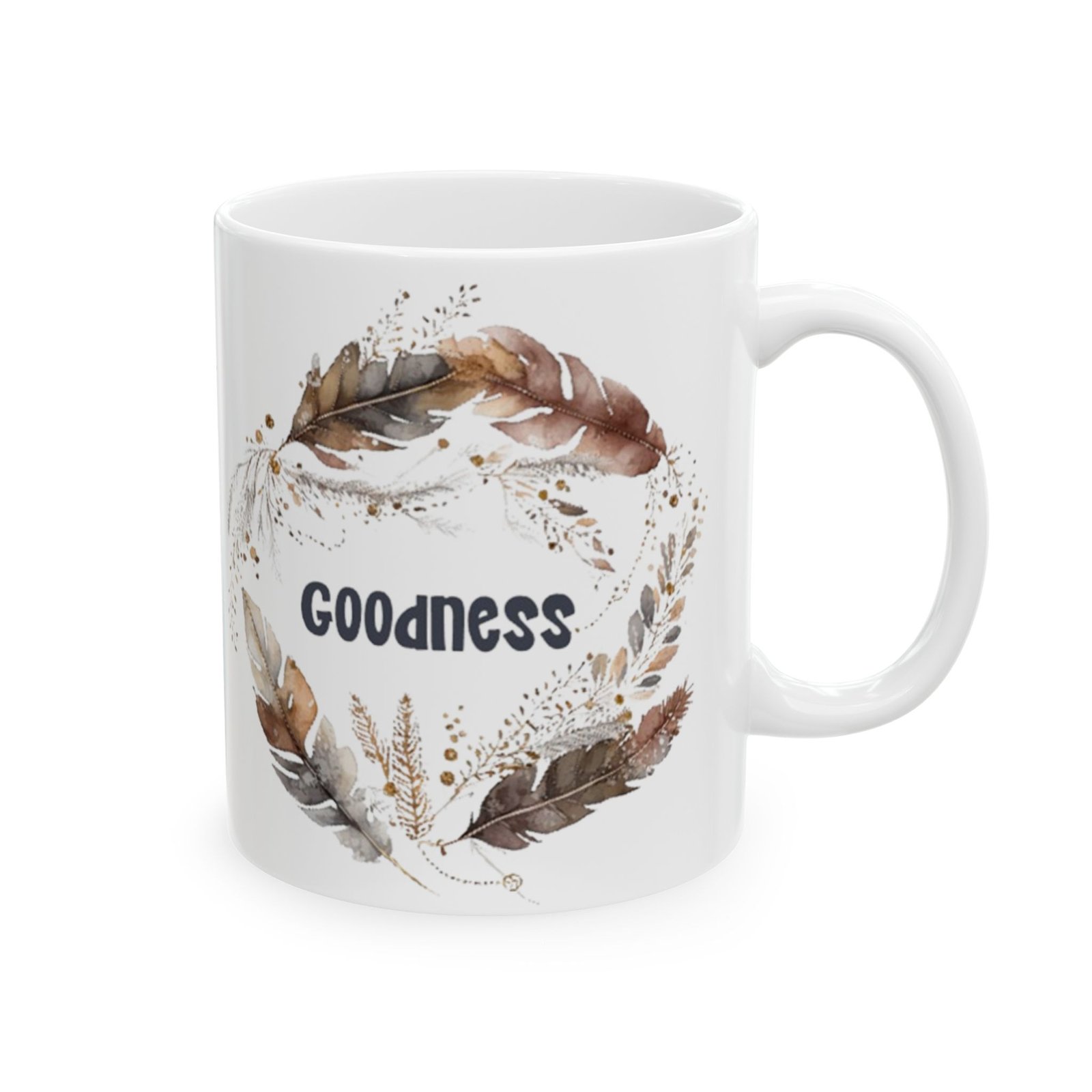 Brown Feather Goodness Mug - Image 4