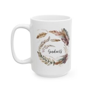 Purple Feather Goodness Mug (BRI Print)
