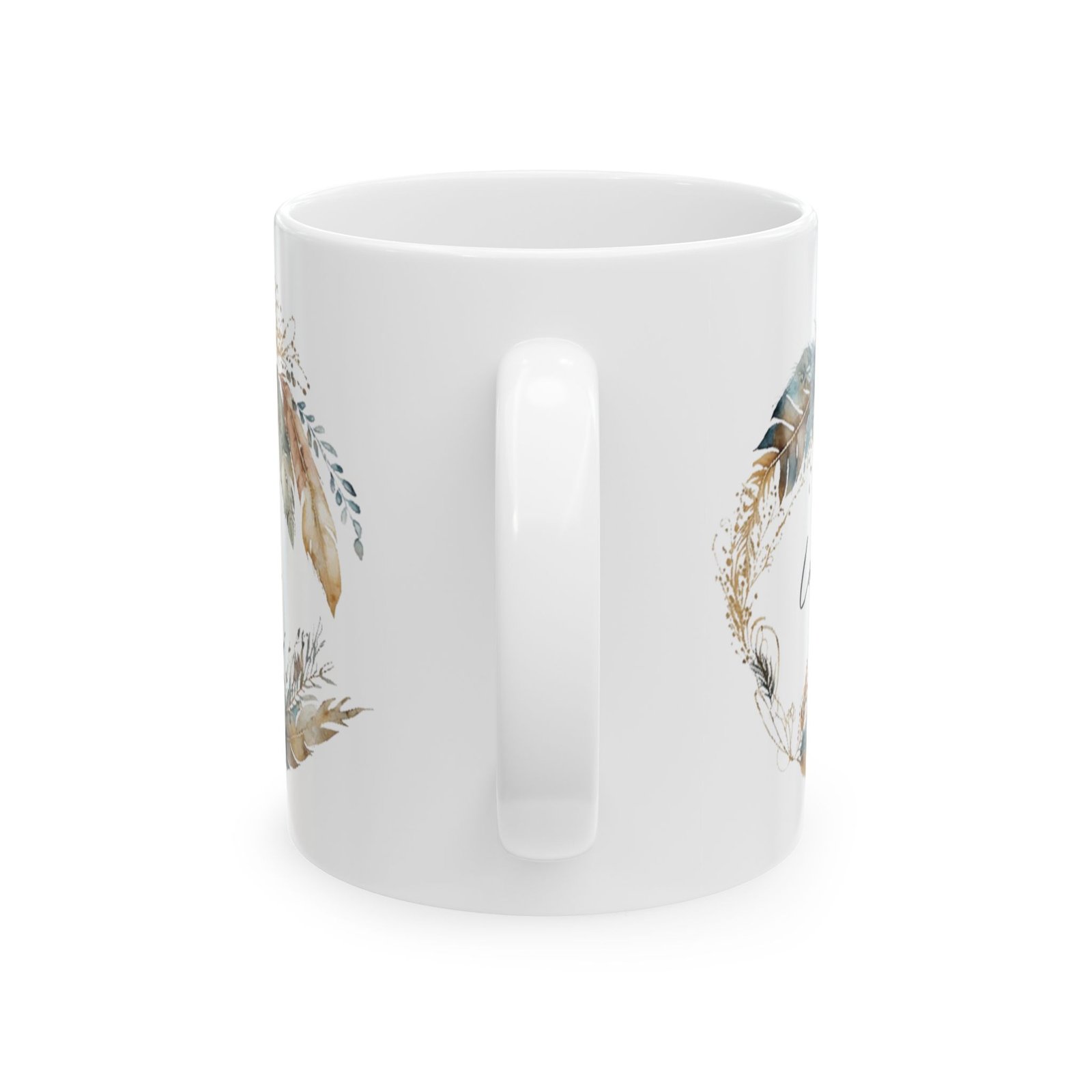 Blue Feather Love Mug (May Print) - Image 3