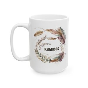 Purple Feather Kindness Mug
