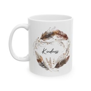 Brown Feather Kindness Mug (May Print)