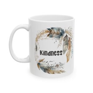 Blue Feather Kindness Mug
