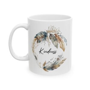 Blue Feather Kindness Mug (May Print)