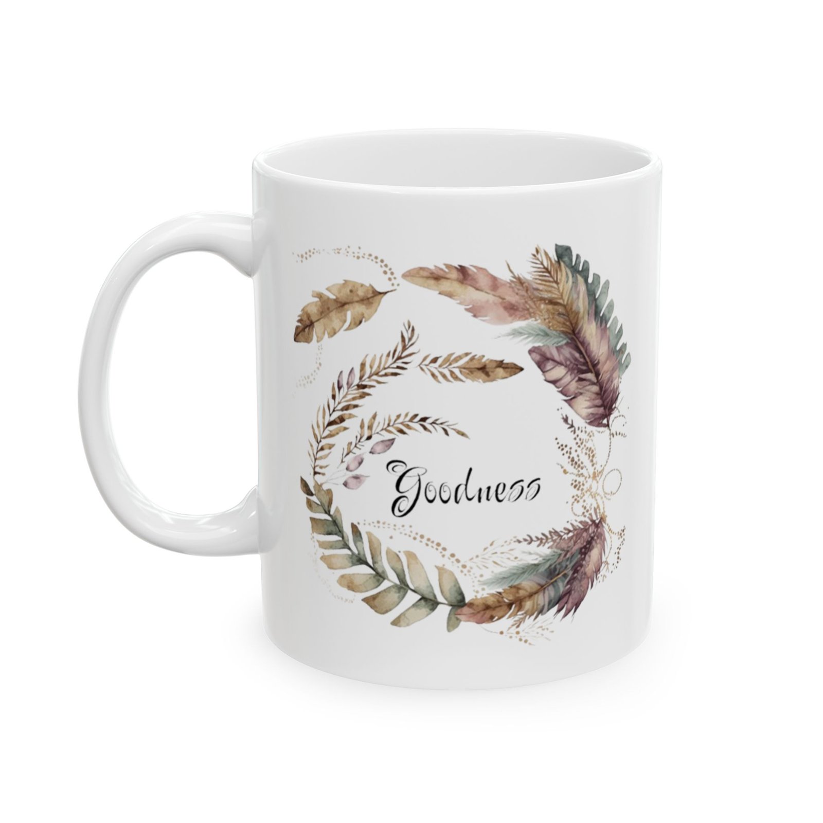 Purple Feather Goodness Mug (FES Print)