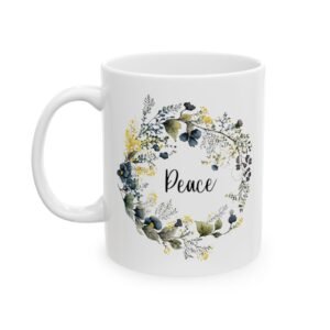 Blue Flower Peace Mug (BRI Print)