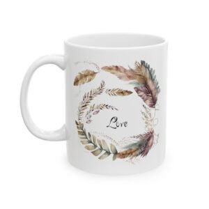 Purple Feather Love Mug (FES Print)