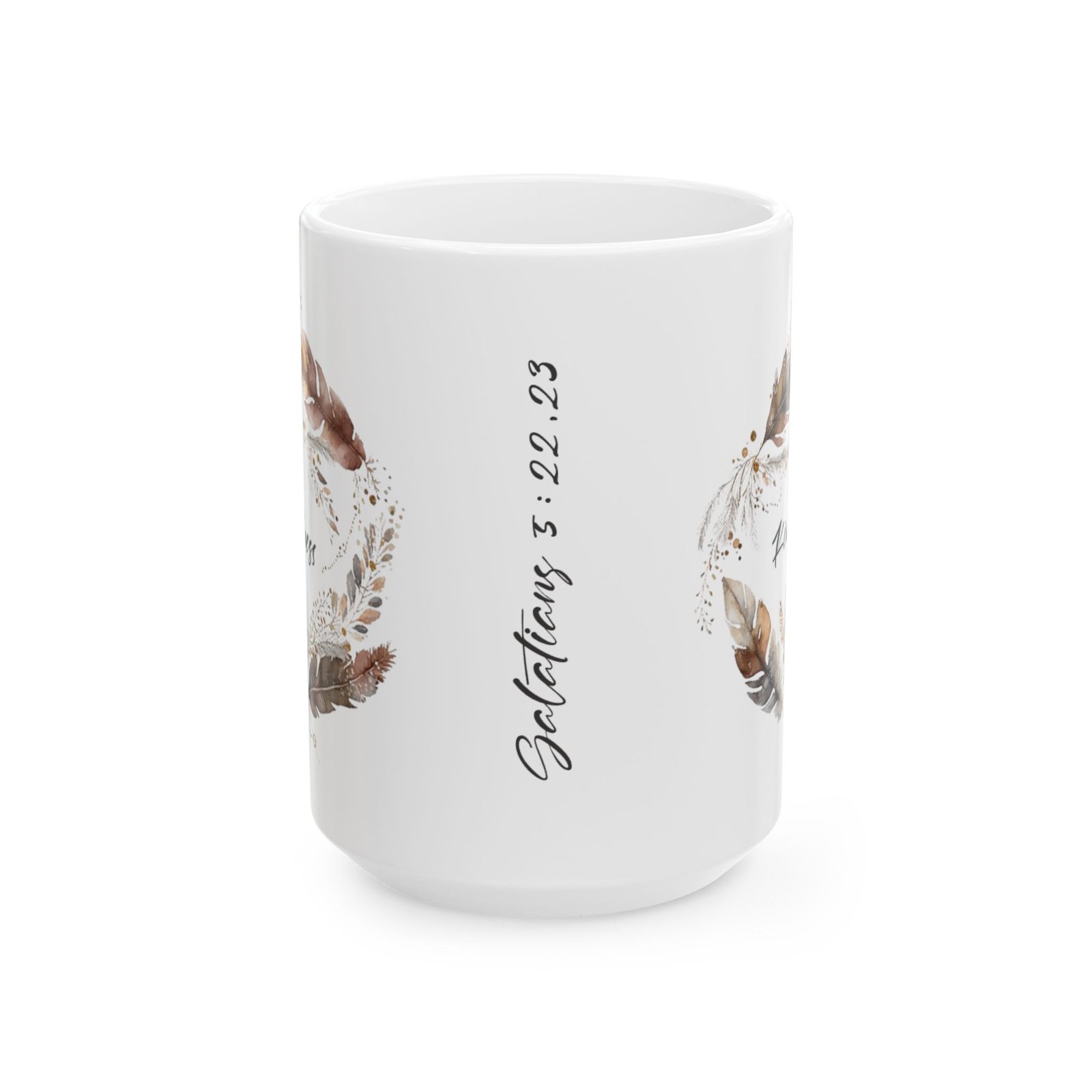 Brown Feather Kindness Mug (Pan Print) - Image 5