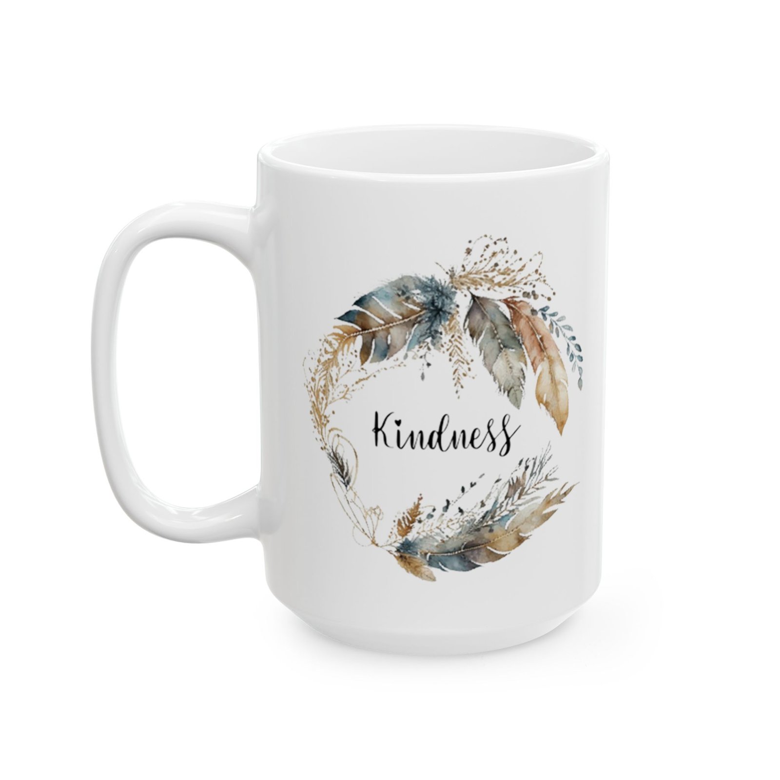 Blue Feather Kindness Mug (BRI Print) - Image 7