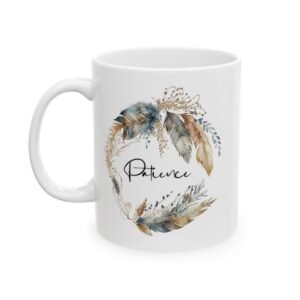 Blue Feather Patience Mug (GAB Print)