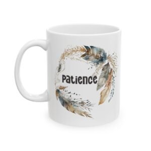 Blue Feather Patience Mug