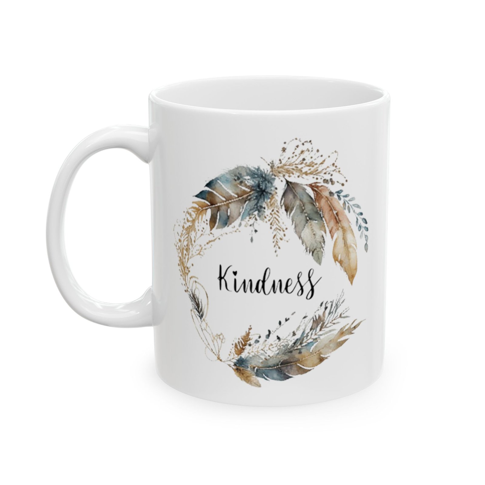 Blue Feather Kindness Mug (BRI Print)