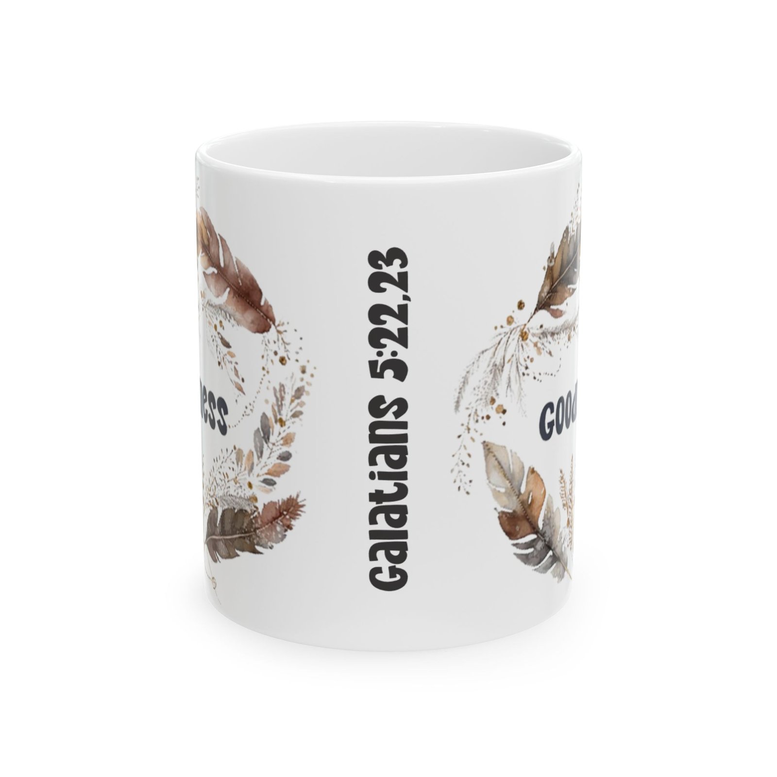 Brown Feather Goodness Mug - Image 2