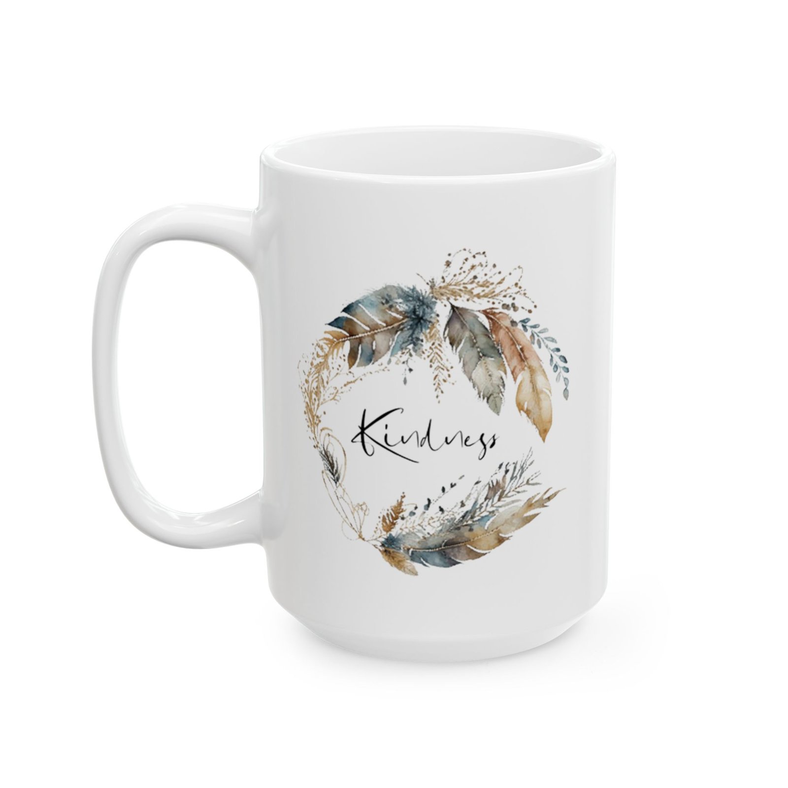 Blue Feather Kindness Mug (GAB Print) - Image 7