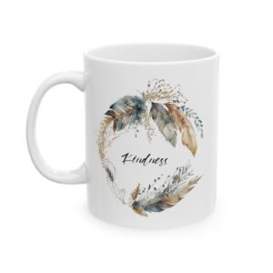 Blue Feather Kindness Mug (PAN Print)